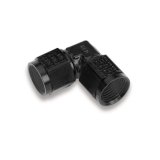 Earl's Performance Couplers AT934108ERL Fitting, Coupler, Union, AN to AN, 90 Degree, Aluminum, Black Anodized, -8 AN, -8 AN, Swivel, Each thumbnail 3
