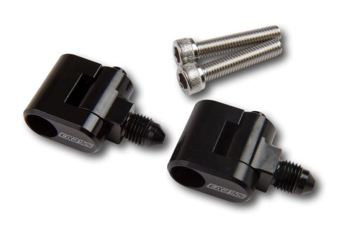 Earl's Performance LS Steam Vent Adapters LS9807ERL Adapters, Coolant Crossover Components, -3 AN Size, Aluminum, Black, Chevy, Small Block LS, Pair thumbnail 2