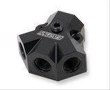 Earl's Performance Y-Fittings 100168ERL Y Fittings, Y-Fittings, Aluminum, Black Anodized, -8 AN O-ring Female AN, -6 AN O-ring Female AN, -6 AN O-ring Female AN, -6 AN O-ring Female AN, Each thumbnail 2