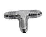 Earl's Performance Tee Adapter Fittings SS982403ERL Fittings, Fittings, Stainless Steel, Natural, -3 AN Male Threads, Each thumbnail 2