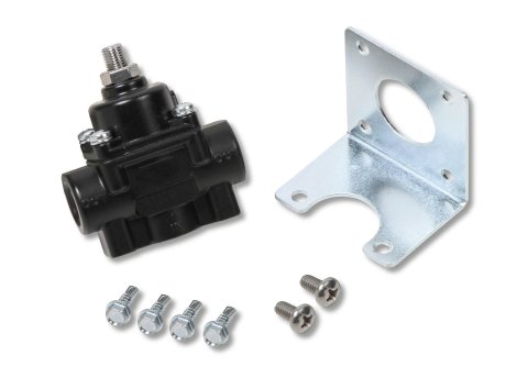 Earl's Performance Fuel Pressure Regulators 12850ERL Regulator, Adjustable, Non-Return, 1-4 psi. Range, 3/8 NPT Female Threads, Black, Carbureted Applications, Each thumbnail 1