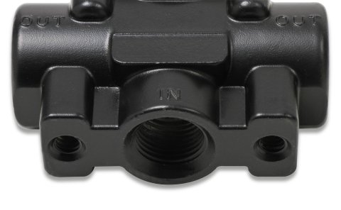 Earl's Performance Fuel Pressure Regulators 12850ERL Regulator, Adjustable, Non-Return, 1-4 psi. Range, 3/8 NPT Female Threads, Black, Carbureted Applications, Each thumbnail 3