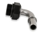 Earl's Performance Fuel Rail and Module Quick-Connect Fittings 935085ERL Fitting, EFI, 90 degree, 5/16 in. Male Quick Connect, -8 AN O-Ring Male Quick Connect, Stainless Steel/Black Anodized, Each thumbnail 4