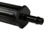 Earl's Performance Vapor Guard 100 Microns Fuel Filter with 0.313 in. Inlet Size 731055ERL Filter, Guard, Inline, 5/16 Inlet, Hose Barb, 5/16 Outlet, Hose Barb, Aluminum, Black, 4.50 Overall Length, Each thumbnail 1