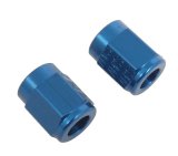 Earl's Performance Tube Nuts 581803ERL Fitting, Nut, -3 AN, Aluminum, Blue Anodized, Pair thumbnail 1