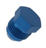 Earl's Performance Plugs 980608ERL Fitting, External Hex Head Flare Plug, -8 AN, Aluminum, Blue Anodized, Each thumbnail 2