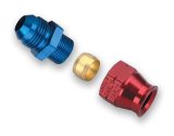 Earl's Performance Tube Adapter Fittings 165056ERL Fitting, Adapter, AN to Tubing, Straight, Aluminum, Red/Blue Anodized, -6 AN, 5/16 in., Each thumbnail 4