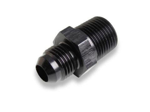Earl's Performance AN to NPT Adapter Fittings AT981606ERL Fitting, Adapter, NPT, Straight, Aluminum, Black Anodized, -6 AN, 1/4 in. NPT, Each thumbnail 4
