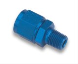 Earl's Performance AN to NPT Adapter Fittings 916106ERL Fitting, Adapter, NPT, Straight, Aluminum, Blue Anodized, -6 AN, 1/4 in. NPT, Swivel, Each thumbnail 2