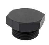 Earl's Performance Plugs AT981416ERL Fitting, Plug, -16 AN O-Ring, Male Thread, Aluminum, Black Anodized, Each thumbnail 3
