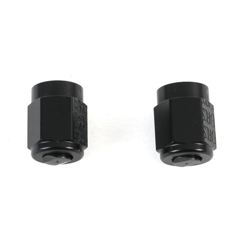 Earl's Performance AN Caps AT592903ERL Fittings, Caps, -3 Female, Aluminum, Black Anodized, Pair thumbnail 2