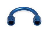 Earl's Performance Fuel Line Adapter Fittings 918106ERL Fitting, Coupler, Union, AN to AN, 180 Degree, Aluminum, Blue Anodized, -6 AN, -6 AN, Swivel, Each thumbnail 1
