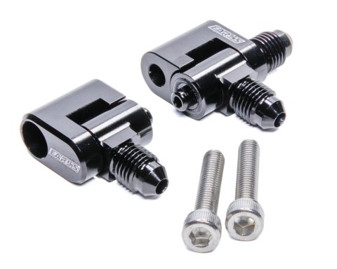 Earl's Performance LS Steam Vent Adapters LS9806ERL Coolant Crossover Components, Adapters, -4 AN, One Single Outlet Adapter, One Dual Outlet Adapter, Aluminum, Black Anodized, Chevy, Set thumbnail 2