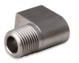 Earl's Performance Hardline Adapters 03032ERL Fitting, Adapter, Inverted Flare to NPT, 90 Degree, Stainless Steel, Natural, 1/8 in. NPT, 3/8-24 in. Inverted Flare, Each thumbnail 3