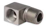 Earl's Performance Hardline Adapters 03032ERL Fitting, Adapter, Inverted Flare to NPT, 90 Degree, Stainless Steel, Natural, 1/8 in. NPT, 3/8-24 in. Inverted Flare, Each thumbnail 5