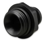 Earl's Performance AN to Straight Cut O-Ring Fittings AT585108ERL Fitting, Adapter, Cut, Straight, Aluminum, Black Anodized, -8 AN, -10 AN, Pair thumbnail 1
