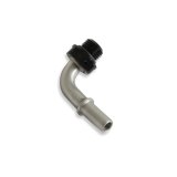 Earl's Performance Fuel Rail and Module Quick-Connect Fittings 935066ERL Fitting, 90 degree, 3/8 in. Male Quick Connect, -6 AN O-Ring Male, Stainless Steel/Black Anodized, Each thumbnail 6