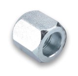 Earl's Performance Tube Nuts 561803ERL Fitting, Nut, -3 AN, Steel, Zinc Plated, Pair thumbnail 1