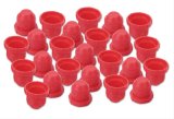 Earl's Performance Plugs 179204ERL Fittings, External Knurled Head Plug, -4 AN, Plastic, Red, Set of 25 thumbnail 2
