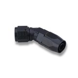 Earl's Performance Swivel-Seal Hose Ends AT804510ERL Fitting, End, Swivel-Seal, 45 Degree Low Profile, -10 AN to Female -10 AN, Aluminum, Black thumbnail 1