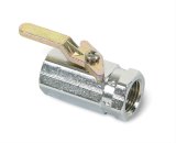 Earl's Performance Shut-Off Valves 230501ERL Valve, Brass, Chrome, 3/8 in. Female NPT Inlet, 3/8 in. Female NPT Outlet, 1 3/4 in. Overall Length thumbnail 1