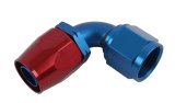 Earl's Performance Auto-Fit Hose Ends 309110ERL Fitting, End, Auto-Fit, 90 Degree, -10 AN to Female -10 AN, Aluminum, Red/Blue, Each thumbnail 1