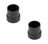 Earl's Performance Sleeves AT581906ERL Fitting, Tube Sleeve, -6 AN, Aluminum, Black Anodized, Pair thumbnail 1