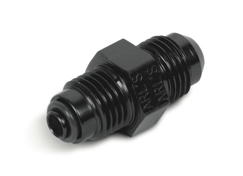 Earl's Performance AN to Metric Adapter Fittings AT991955ERL Fitting, Adapter, Threads, Straight, Aluminum, Black Anodized, -6 AN, M16 x 1.5, Each
