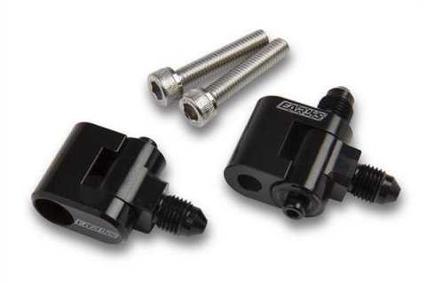 Earl's Performance LS Steam Vent Adapters LS9809ERL Coolant Crossover Components, Adapters, -3 AN, One Single Outlet Adapter, One Dual Outlet Adapter, Aluminum, Black Anodized, Chevy, Set thumbnail 2