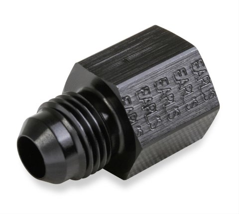 Earl's Performance AN to Metric Adapter Fittings AT9894DBHERL Fitting, Adapter, Threads, Straight, Aluminum, Black Anodized, -6 AN, M14 x 1.5, Each