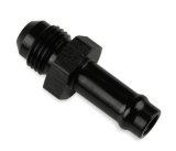 Earl's Performance Vapor Guard Hose Ends 740166ERL End, Guard, Straight, 3/8 in. Size, Socketless Barb, -6 AN Male Threads, Aluminum, Black, Each thumbnail 2