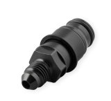 Earl's Performance Clutch Adapter Fittings LS0024ERL Fitting, Quick-disconnect, Straight, Male -4 AN, Aluminum, Black Anodized, Each thumbnail 1