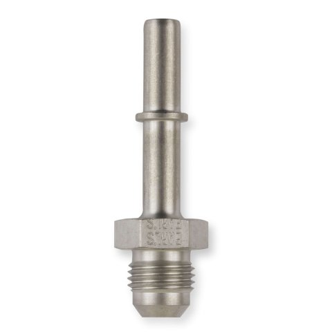 Earl's Performance Quick-Disconnect Fittings 961964ERL Fuel Rail Fitting, Stainless Steel, Natural, 5/16 in. Tube Quick Connect to -6 AN Male Threads, Each thumbnail 2