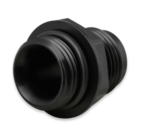 Earl's Performance AN to Straight Cut O-Ring Fittings AT585110ERL Fitting, Adapter, Cut, Straight, Aluminum, Black Anodized, -10 AN, -10 AN, Pair