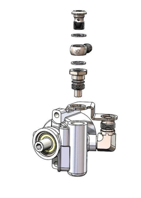 Earl's Performance Power Steering Adapter Fittings PS0002ERL Fittings, Remote Reservoir Kit For Saginaw Type II Pump with -10AN Inlet, Kit thumbnail 9