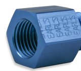 Earl's Performance AN to Metric Adapter Fittings 9894DBJERL Fitting, Adapter, Threads, Straight, Aluminum, Blue Anodized, -6 Male, M16 x 1.5 Female O-ring, Each thumbnail 2