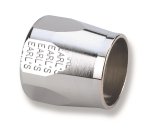 Earl's Performance Econ-O-Fit Hose Clamps 900306ERL Clamp, Econ-O-Fit, -6 AN, Stainless Clamp, Chrome Aluminum Cover, 35/64 in. OD, Each thumbnail 1