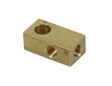 Earl's Performance Brake System Adapters 972054ERL Fitting, Adapter, Tee, 3/8-24 I.F. Female Runs, 3/8-24 I.F. Female Branch, 7/16 in. Mounting Hole, Each thumbnail 1