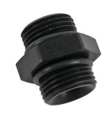 Earl's Performance Couplers AT985108ERL Fitting, Coupler, Union, Straight Cut to Straight Cut, Straight, Aluminum, Black Anodized, -8 AN, -8 AN, Each thumbnail 2