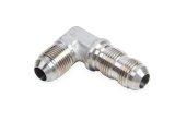 Earl's Performance Bulkhead Adapter Fittings SS983303ERL Fittings, Adapter, 90 degree, -3 AN Male Threads, Stainless Steel, Natural, Each thumbnail 1