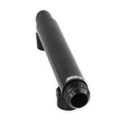 Earl's Performance Adjustable Coolant Crossover Tubes LS0035ERL Water Pump Crossover, Billet Aluminum, -12 AN Female Inlets, -16 AN Male Outlet, Black Anodized, Adjustable, Each thumbnail 1