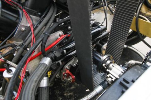 Earl's Performance Adjustable Coolant Crossover Tubes LS0035ERL Water Pump Crossover, Billet Aluminum, -12 AN Female Inlets, -16 AN Male Outlet, Black Anodized, Adjustable, Each thumbnail 6