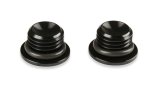 Earl's Performance Plugs AT581306ERL Plug Fittings, Plugs, -6 AN O-ring, Male Threads, Aluminum, Black Anodized, Internal Allen Head, Pair thumbnail 1
