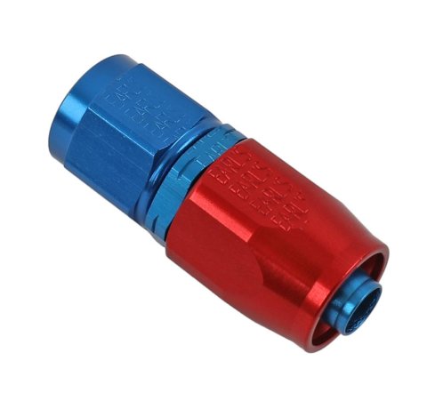 Earl's Performance Auto-Fit Hose Ends 300106ERL Fitting, End, Auto-Fit, Straight, -6 AN to Female -6 AN, Aluminum, Red/Blue, Each