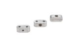 Earl's Performance Hose and Tubing Clamps 167203ERL Clamps, Separator, Two 3/16 in. Diameter Holes, Natural, Aluminum, Set of 3 thumbnail 2