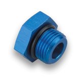 Earl's Performance Plugs 981410ERL Fitting, External Hex Head Port Plug with O-Ring Seal, -10 AN, Aluminum, Blue Anodized, Each thumbnail 3