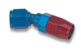 Earl's Performance Swivel-Seal Hose Ends 803106ERL Fitting, End, Swivel-Seal, 30 Degree, -6 AN to Female -6 AN, Aluminum, Red/Blue, Each thumbnail 3