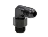 Earl's Performance AN to Inverted Flare Adapter Fittings AT949096ERL Fitting, Adapter, Flare, 90 Degree, Aluminum, Black Anodized, -6 AN, 5/8-18 in. Flare, Swivel, Each thumbnail 2
