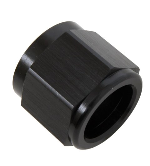 Earl's Performance Tube Nuts AT981810ERL Fitting, Nut, Aluminum, Black Anodized, -10 AN, Female Threads, Each thumbnail 1