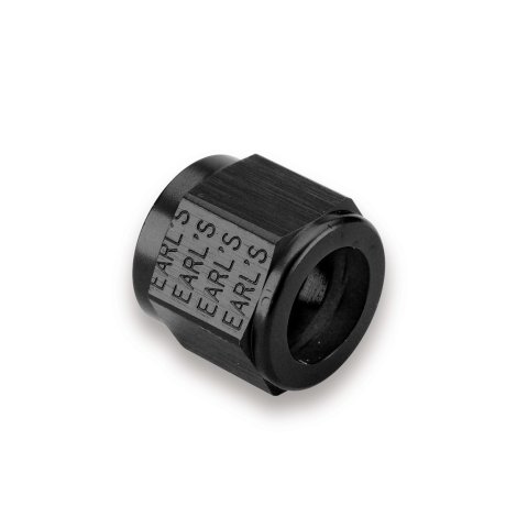 Earl's Performance Tube Nuts AT981810ERL Fitting, Nut, Aluminum, Black Anodized, -10 AN, Female Threads, Each thumbnail 2